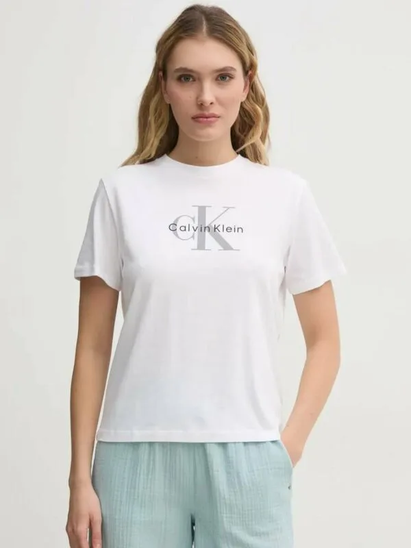 Calvin Klein dámské bílé tričko - XS (YAA)