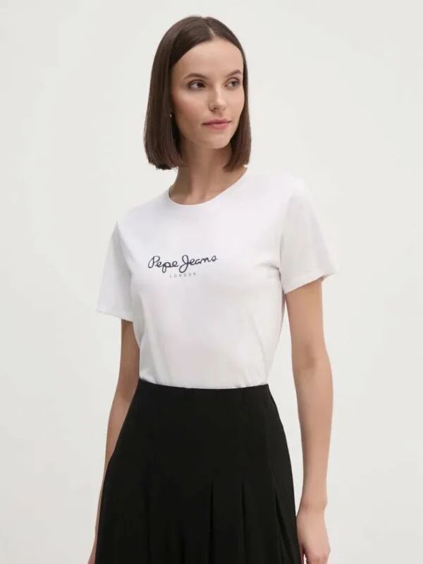 Pepe Jeans dámské bílé tričko  - XS (800)