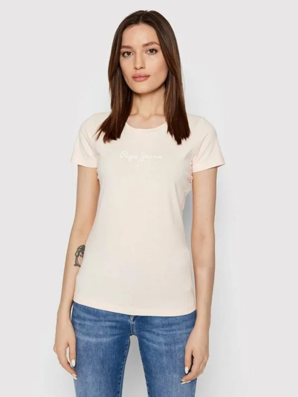 Pepe Jeans dámské  pudrové tričko  NEW VIRGINIA - XS (315)