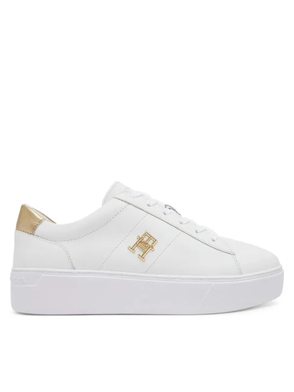 Tommy Hilfiger dámské bílé tenisky - 37 (YBS)