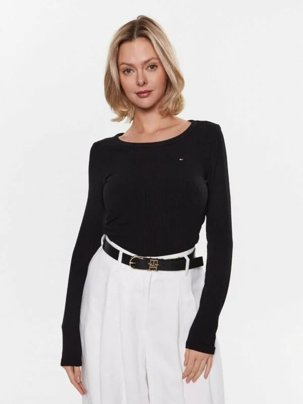 Tommy Hilfiger dámské černé tričko - XS (BDS)