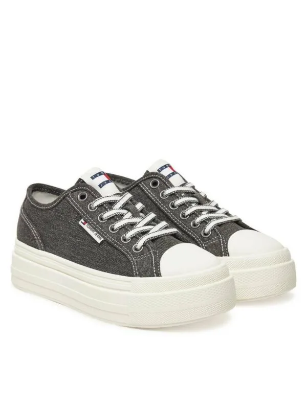 Tommy Jeans dámské černé tenisky - 41 (BDS)