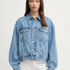 Calvin Klein dámská modrá džínová bunda - XS (1AA)