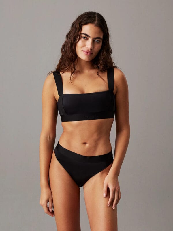 Calvin Klein dámská plavková podprsenka - XL (BEH)