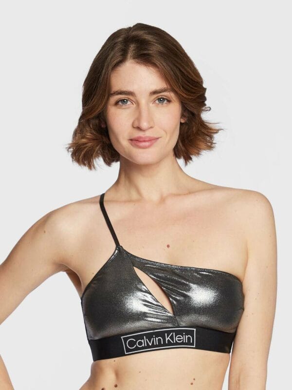 Calvin Klein dámská plavková podprsenka - M (BEH)