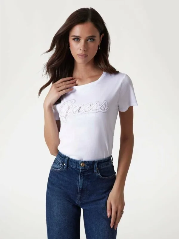 Guess dámské bílé tričko - XS (G011)
