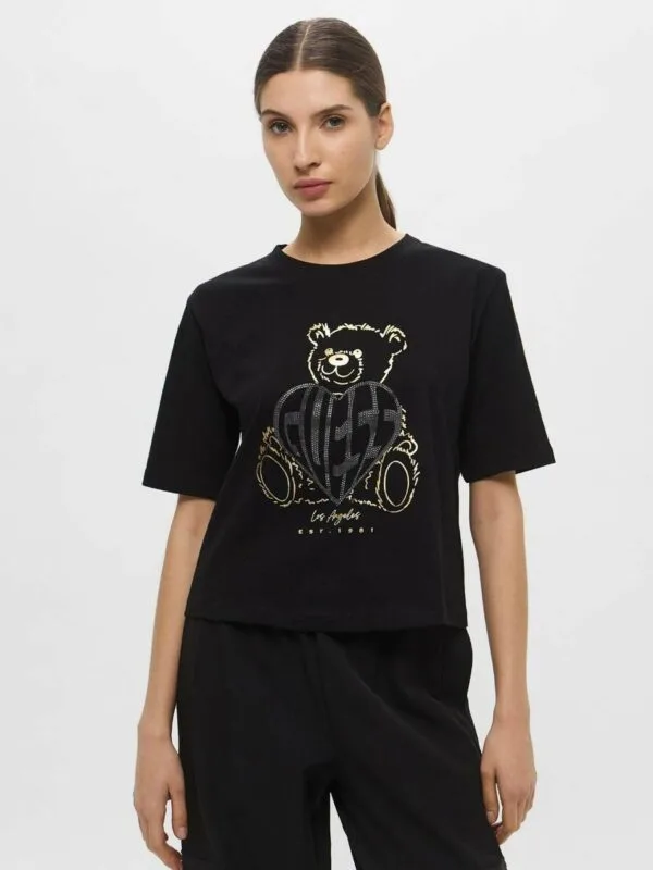 Guess dámské černé tričko - XS (JBLK)