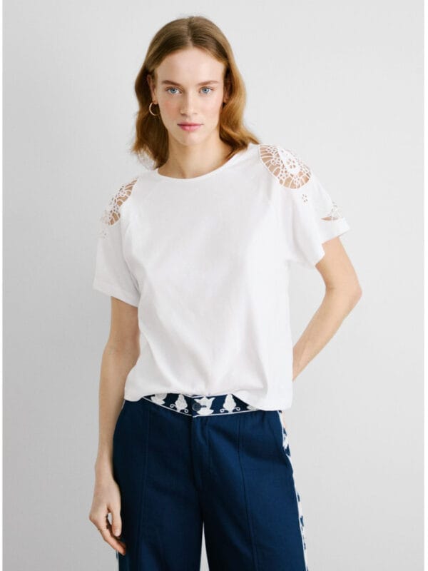 Pepe Jeans dámské bílé tričko - XS (800)