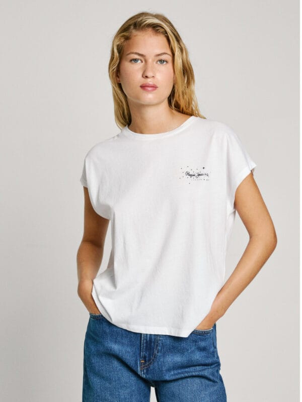 Pepe Jeans dámské bílé tričko LORENA - XS (800)