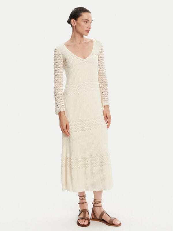 Pepe Jeans dámské krémové šaty Paulina - XS (808)