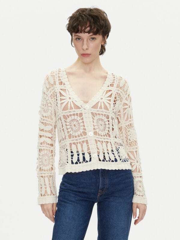 Pepe Jeans dámský béžový kardigan Olympia - XS (808)