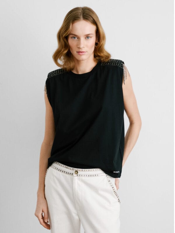 Pepe Jeans dámský černý top - XS (999)