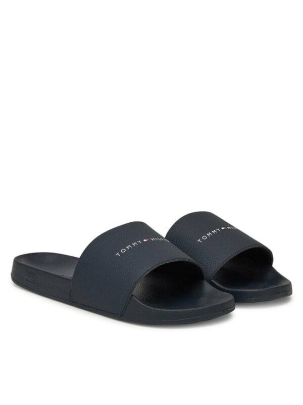 Tommy Hilfiger pánské tmavě modré pantofle - 46 (DW5)