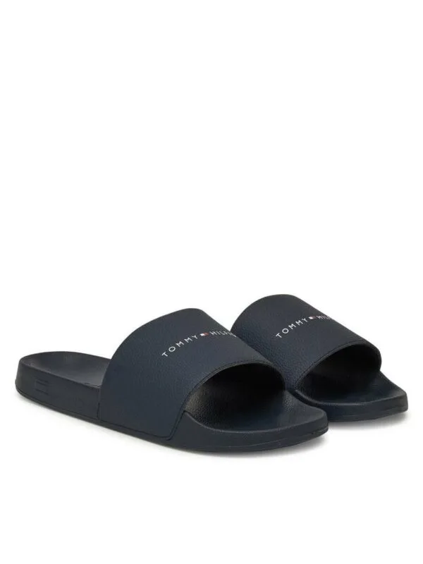 Tommy Hilfiger pánské tmavě modré pantofle - 46 (DW5)