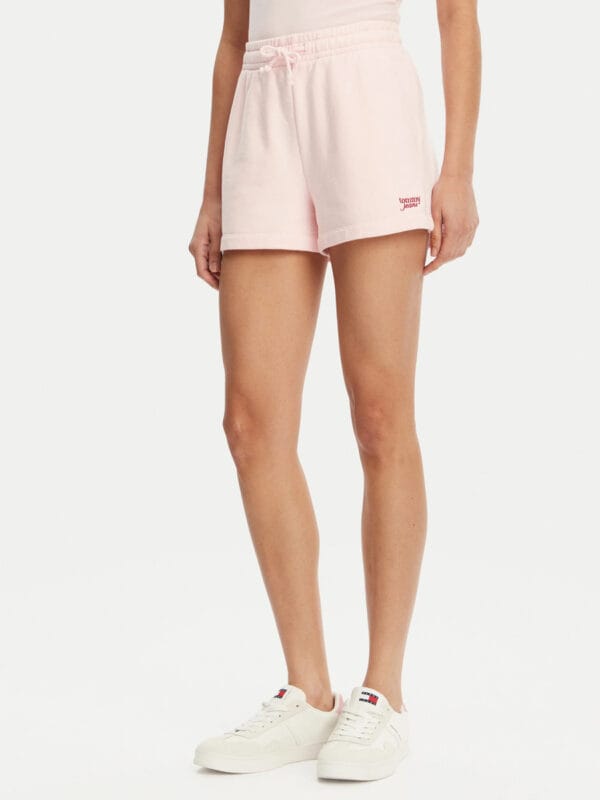Tommy Jeans dámské růžové šortky - XS (TH3)