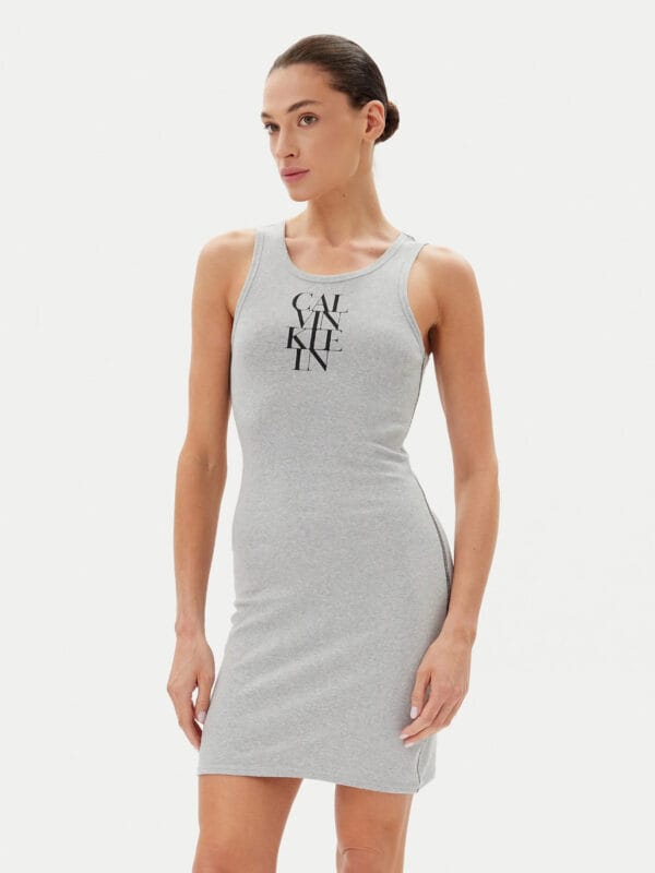 Calvin Klein dámské šedé šaty - XS (P79)