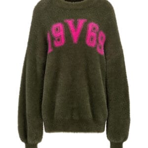 19V69 dámský khaki zelený svetr W24WKNT91 L
