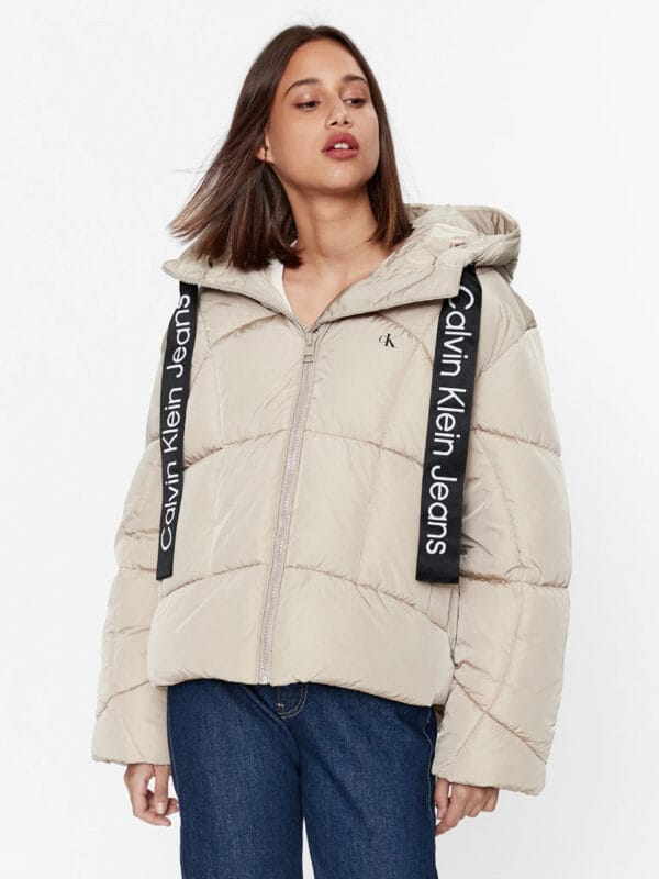 Calvin Klein dámská béžová bunda J20J221901 M