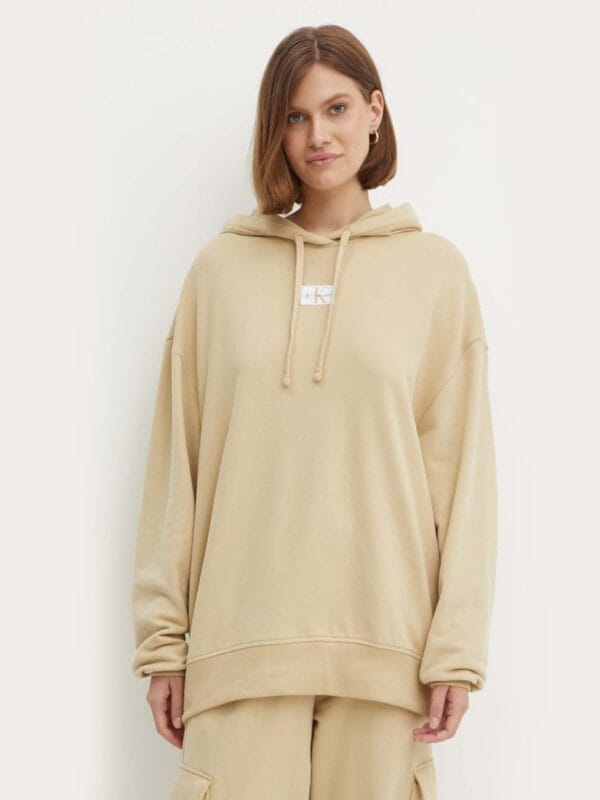 Calvin Klein dámská béžová mikina J20J224063 L