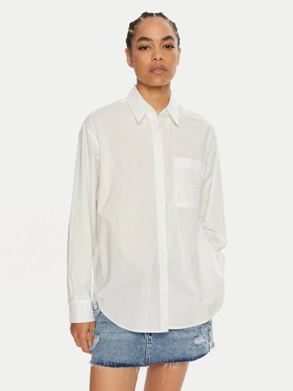 Calvin Klein dámská bílá košile J20J224436 L