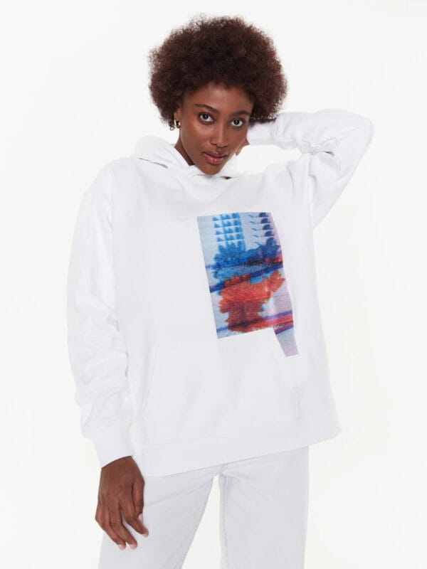Calvin Klein dámská bílá mikina J20J221153 L