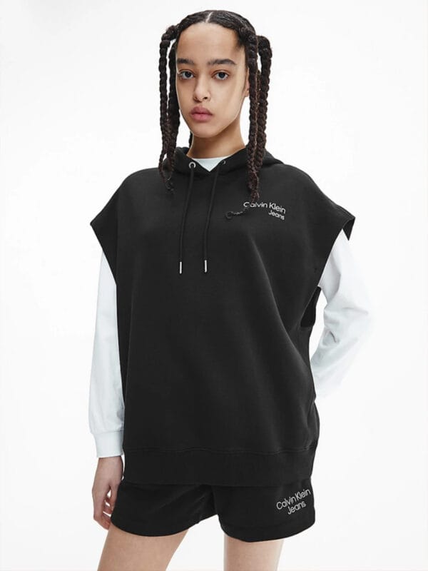 Calvin Klein dámská černá mikina bez rukávů J20J218176 L