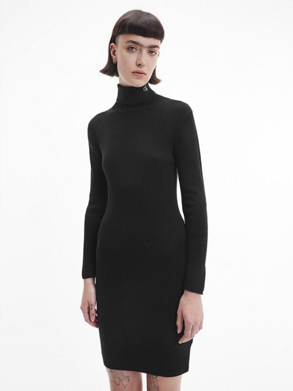 Calvin Klein dámská černé vlněné šaty J20J219851 L