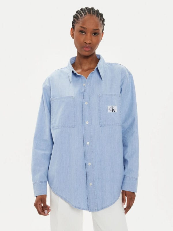 Calvin Klein dámská modrá košile J20J224343 M
