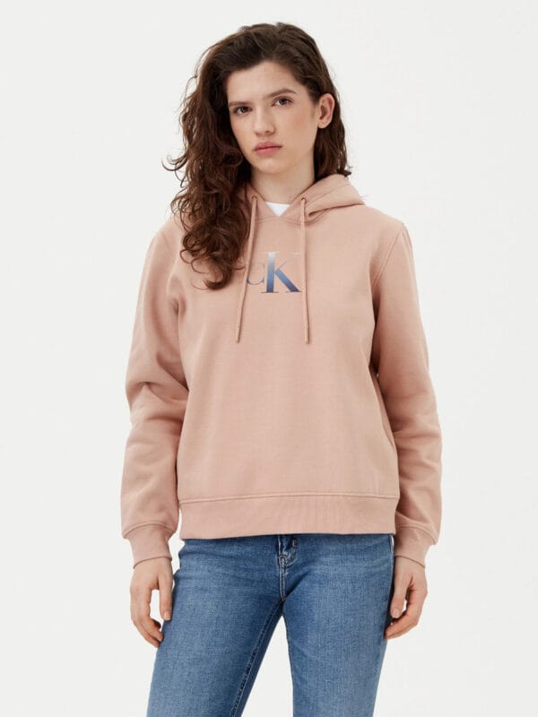 Calvin Klein dámská oranžová mikina J20J224721 XL