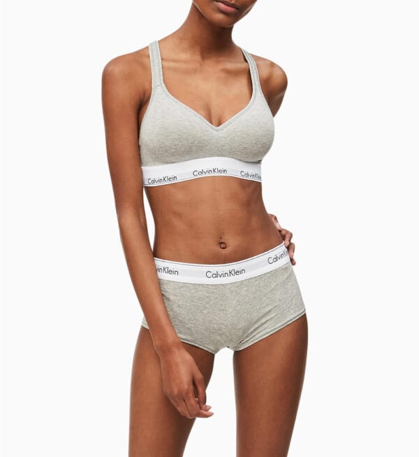 Calvin Klein dámská šedá podprsenka Bralette ve vel. XS 000QF1654E S