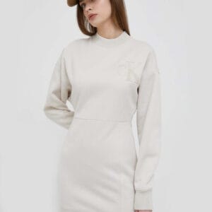 Calvin Klein dámské béžové šaty J20J221637 L