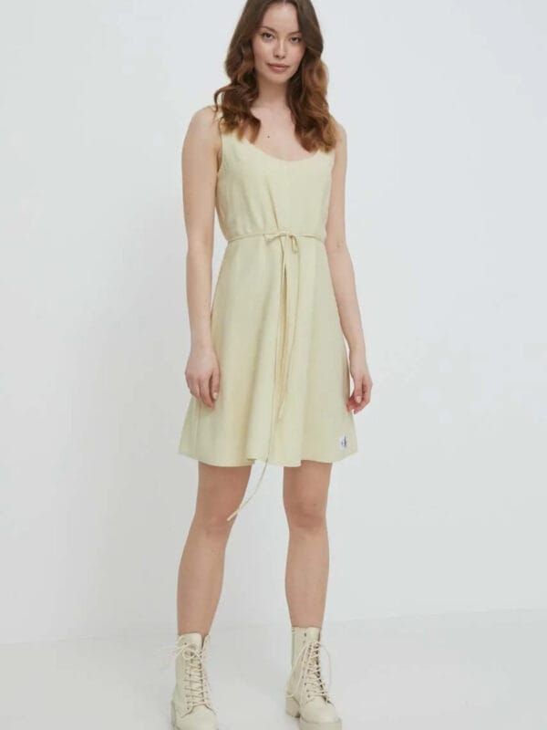 Calvin Klein dámské béžové šaty J20J223320 M