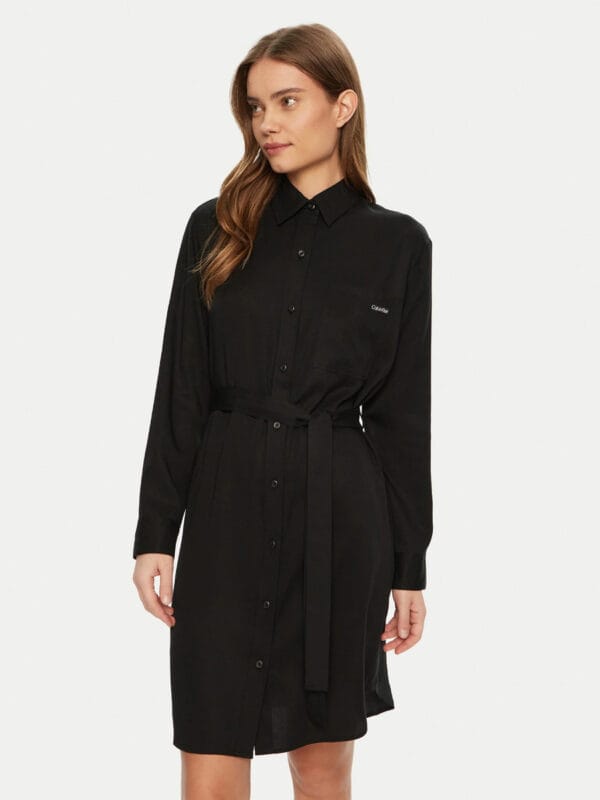 Calvin Klein dámské černé košilové šaty J20J224819 XL