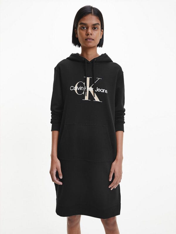 Calvin Klein dámské černé mikinošaty J20J218343 XS