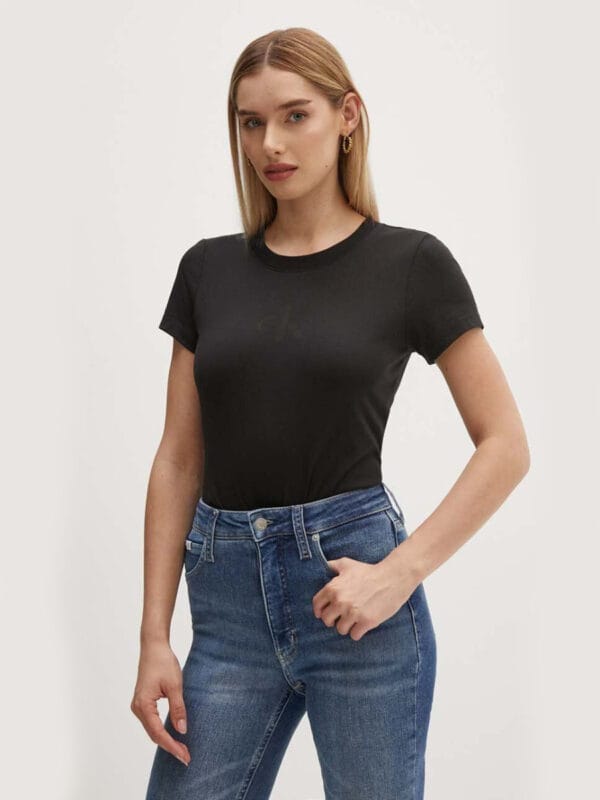 Calvin Klein dámské černé tričko J20J223909 L