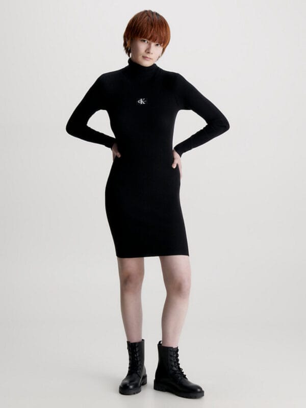 Calvin Klein dámské černé úpletové šaty J20J221690 XL