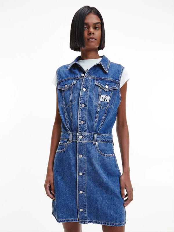 Calvin Klein dámské džínové šaty J20J218479 M
