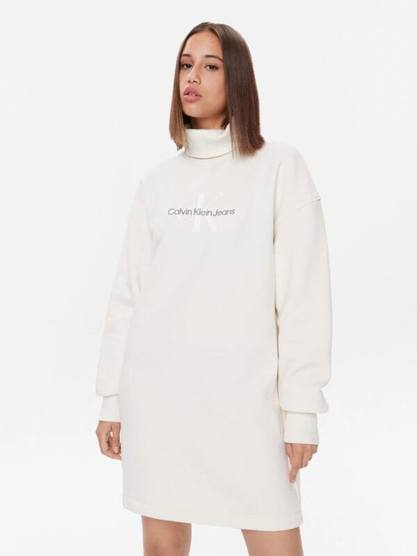 Calvin Klein dámské krémové teplákové šaty J20J222362 XL