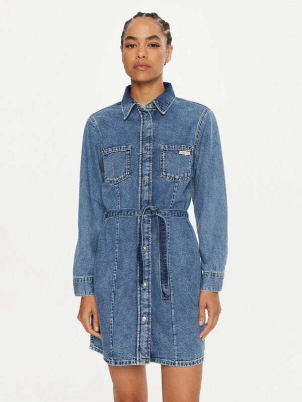 Calvin Klein dámské modré riflové šaty J20J223981 L