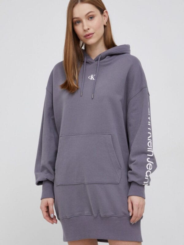 Calvin Klein dámské šedé šaty J20J217754 L