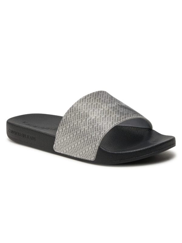 Calvin Klein dámské šedočerné pantofle YW0YW01403 39