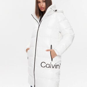 Calvin Klein dámský bílý kabát J20J221902 XS