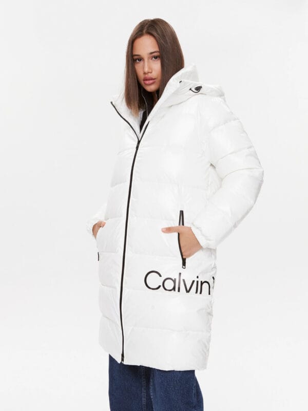 Calvin Klein dámský bílý kabát J20J221902 XS