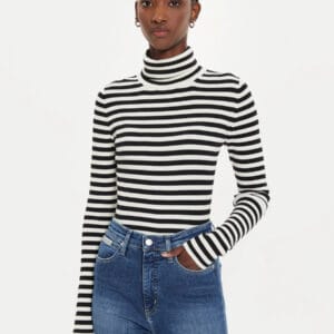 Calvin Klein dámský černobílý rolák J20J224225 L