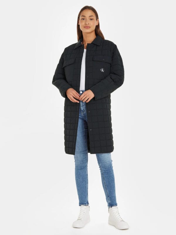 Calvin Klein dámský černý přechodový kabát J20J221380 XS