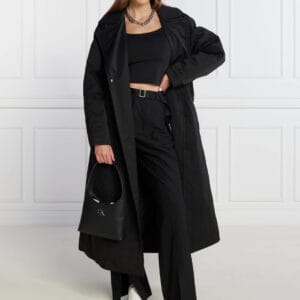 Calvin Klein dámský černý trenčkot J20J222242 M