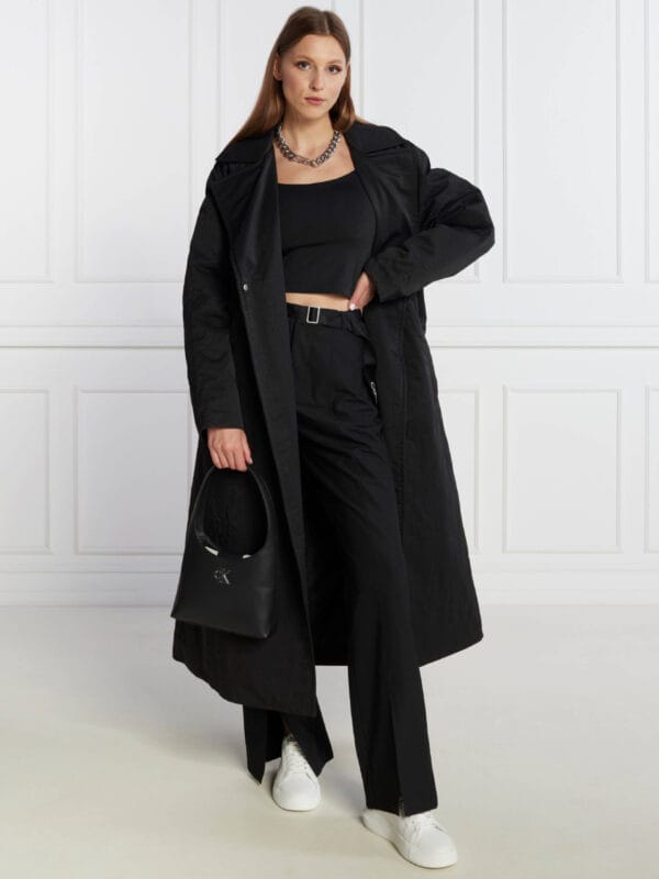 Calvin Klein dámský černý trenčkot J20J222242 M