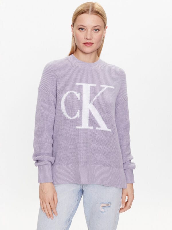 Calvin Klein dámský fialový svetr J20J221347 S