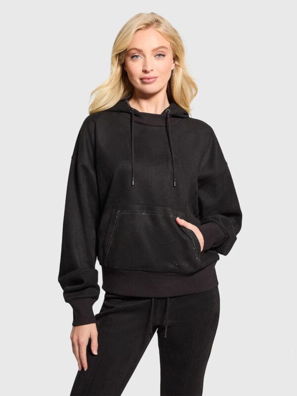 Guess dámská černá mikina W4BQ09KAUJ2 S