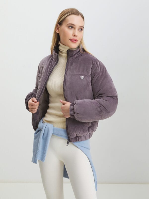 Guess dámská fialová bunda V4BL03KBXI2 L
